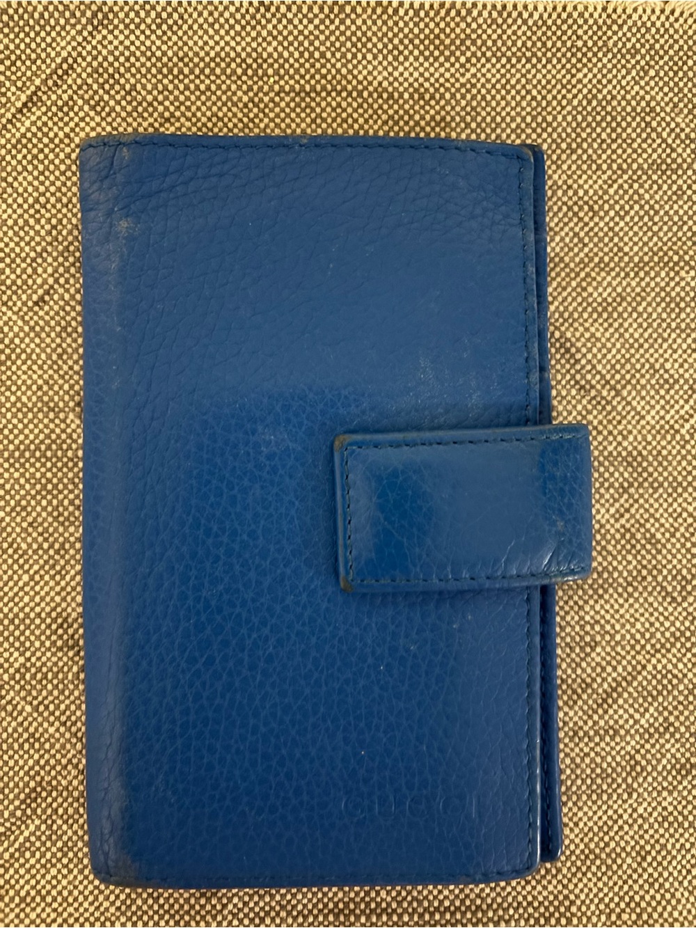 Gucci Royal Blue Leather Snap Wallet